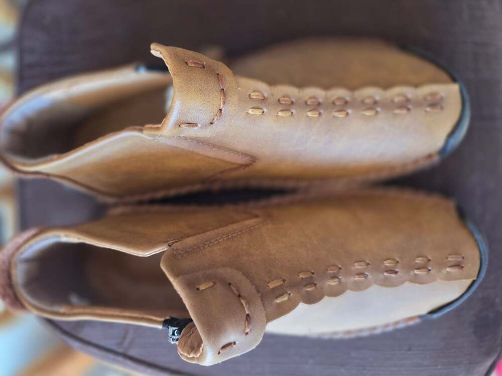 Dacomfy Brown Leather Casual Shoes Boots